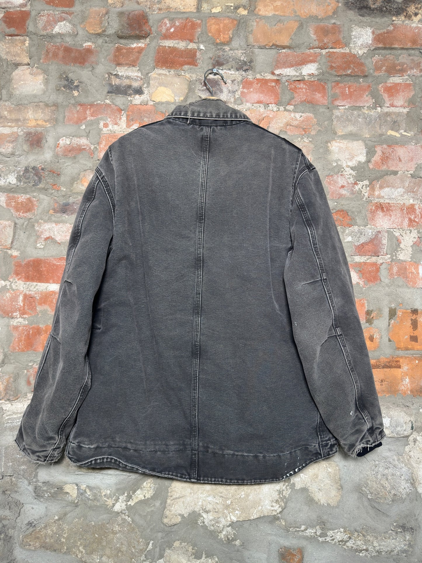 90s Carhartt Faded Barn Jacket Black Sz L