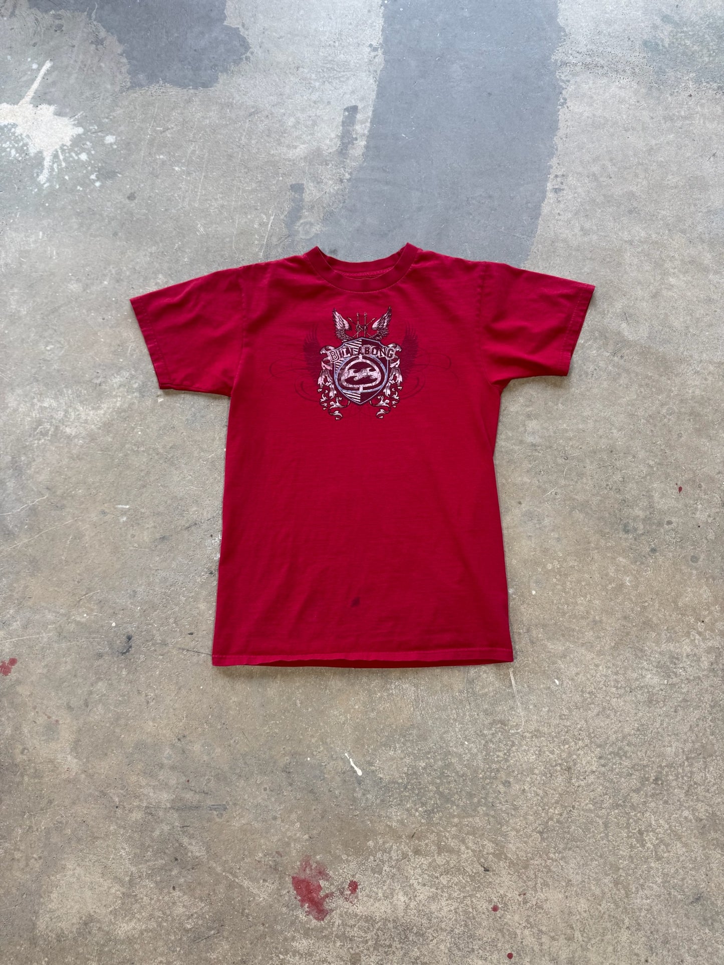 (M) Y2K Billabong Surf T-Shirt Red