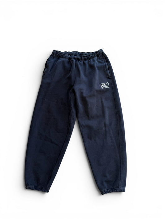 (L) Nike x Stussy Oversized Washed Black Sweatpants