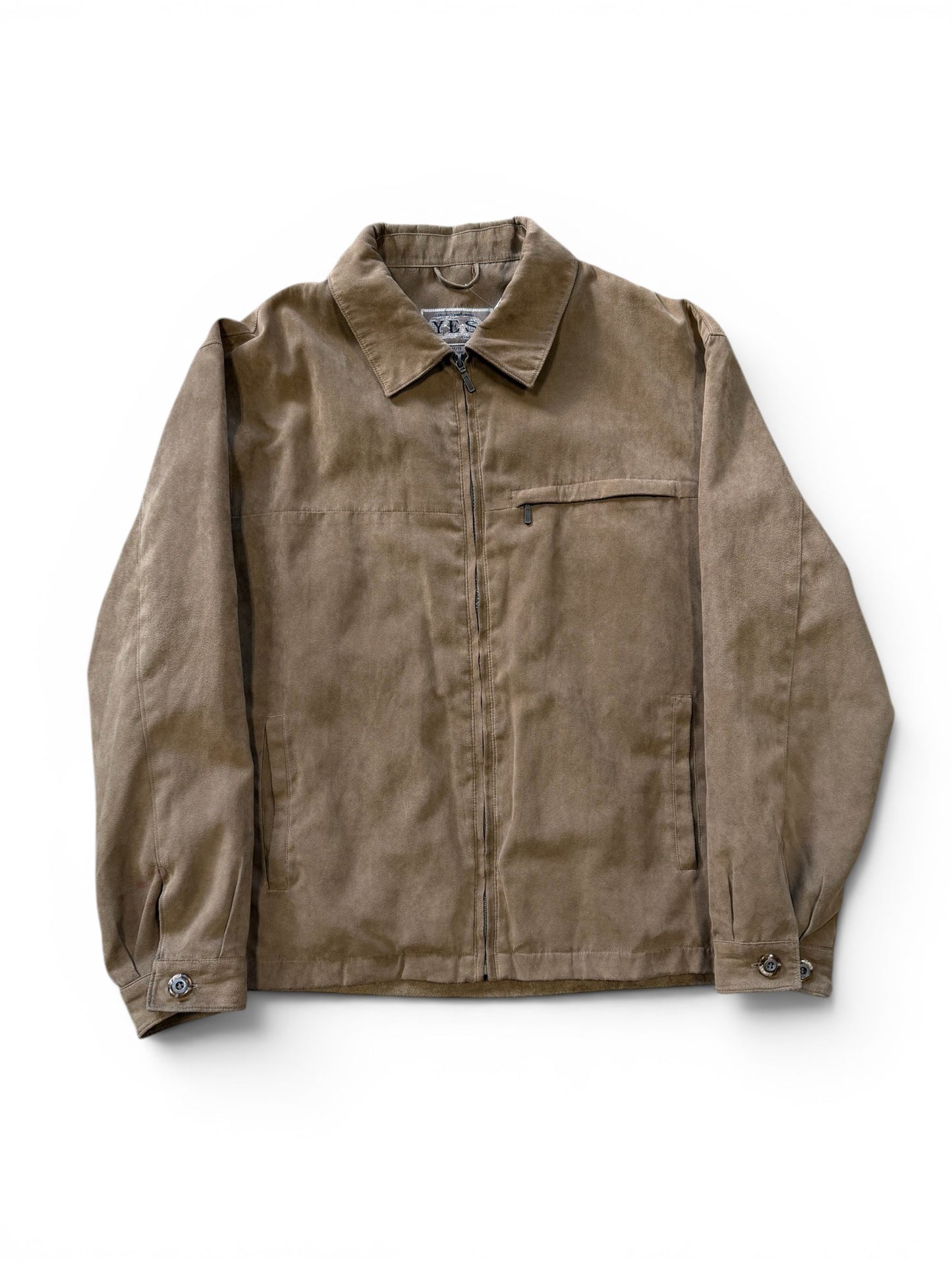 (M) Vintage Yes Brand Sued Leather Jacket