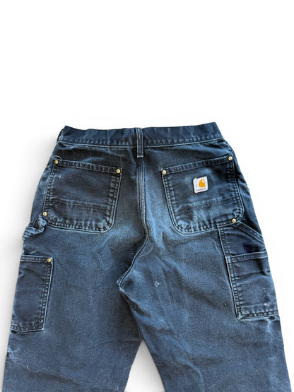 (30W) Vintage 90s Carhartt Black Double Knees