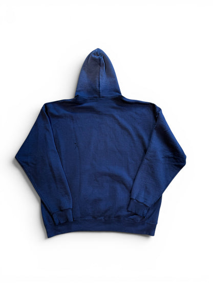 (XL) Vintage 90s Michigan Distressed Navy Hoodie