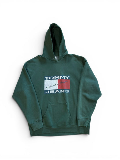 (XXL) Vintage 90s Tommy Hilfiger Green Hoodie