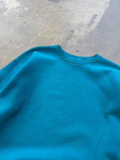 (XL) Vtg Lee Heavyweight Teal Blank Crewneck