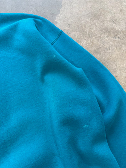(XL) Vtg Lee Heavyweight Teal Blank Crewneck