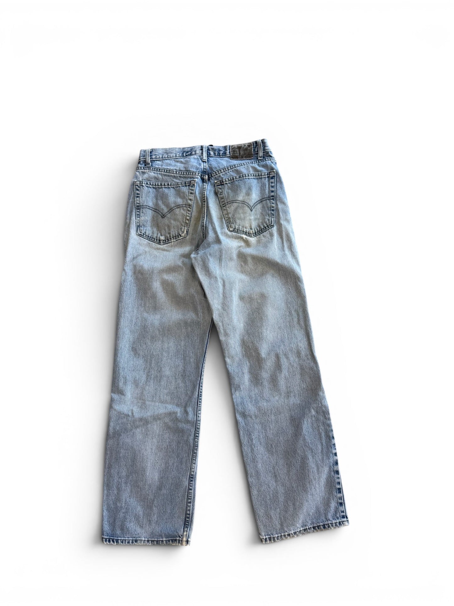(33W) Vintage 90s Levi's Silvertab Straight & Loose Patched Knee Jeans
