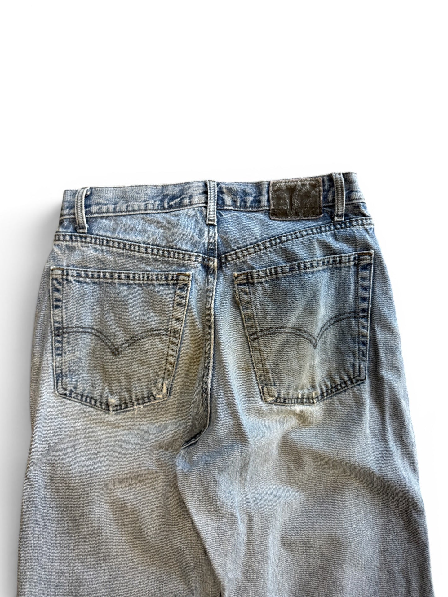 (33W) Vintage 90s Levi's Silvertab Straight & Loose Patched Knee Jeans