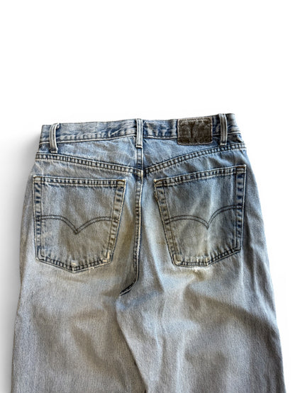 (33W) Vintage 90s Levi's Silvertab Straight & Loose Patched Knee Jeans