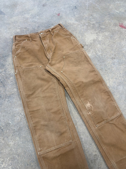 Vtg Carhartt Tan Double Knees Sz 32x32
