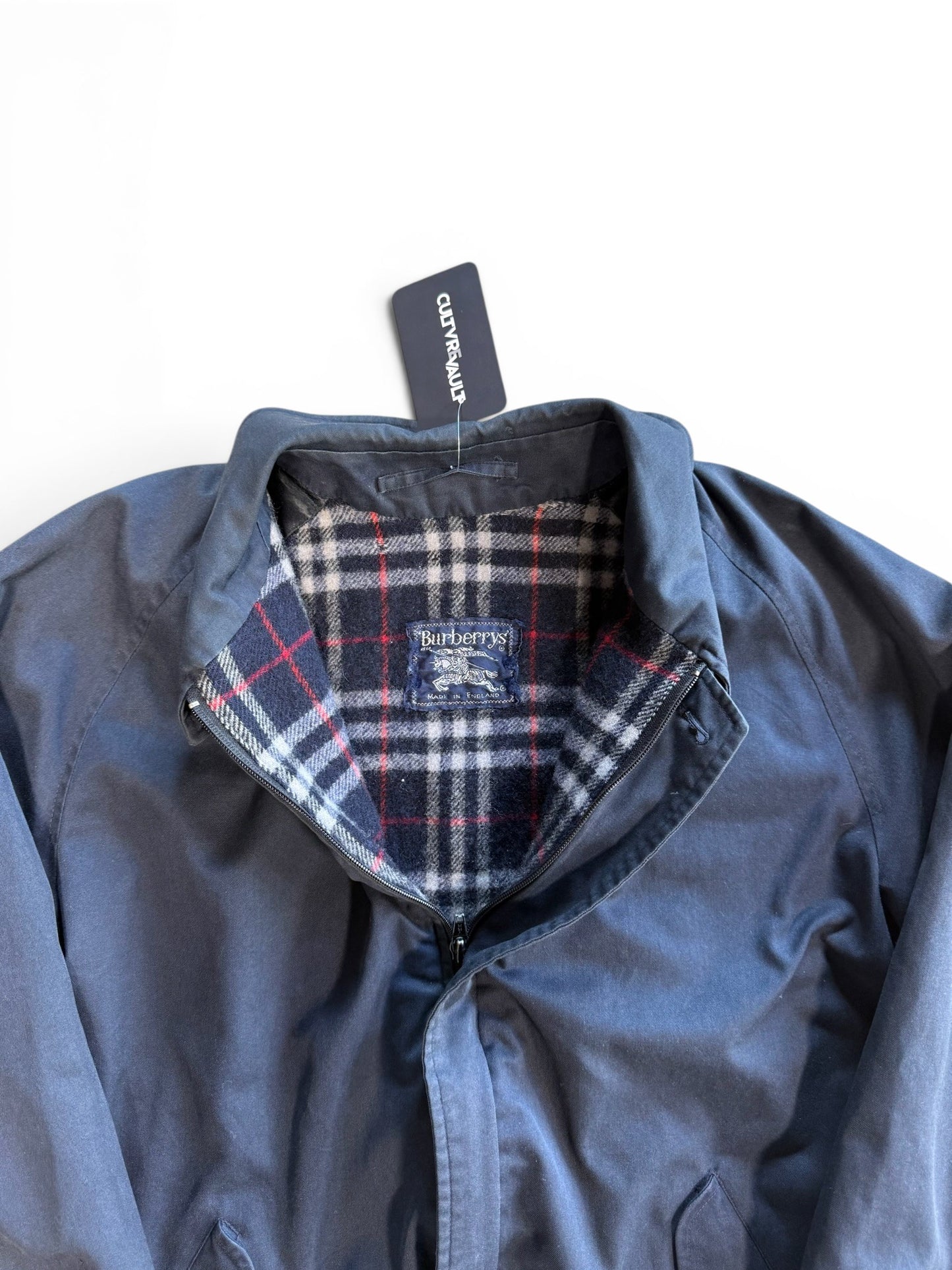 (L) Vintage 90s Burberry London Harrington Jacket