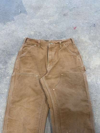 Vtg Carhartt Tan Double Knees Sz 32x32