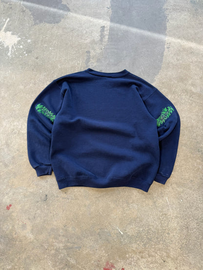 (M) Vtg American Naturals Bears Crewneck Navy