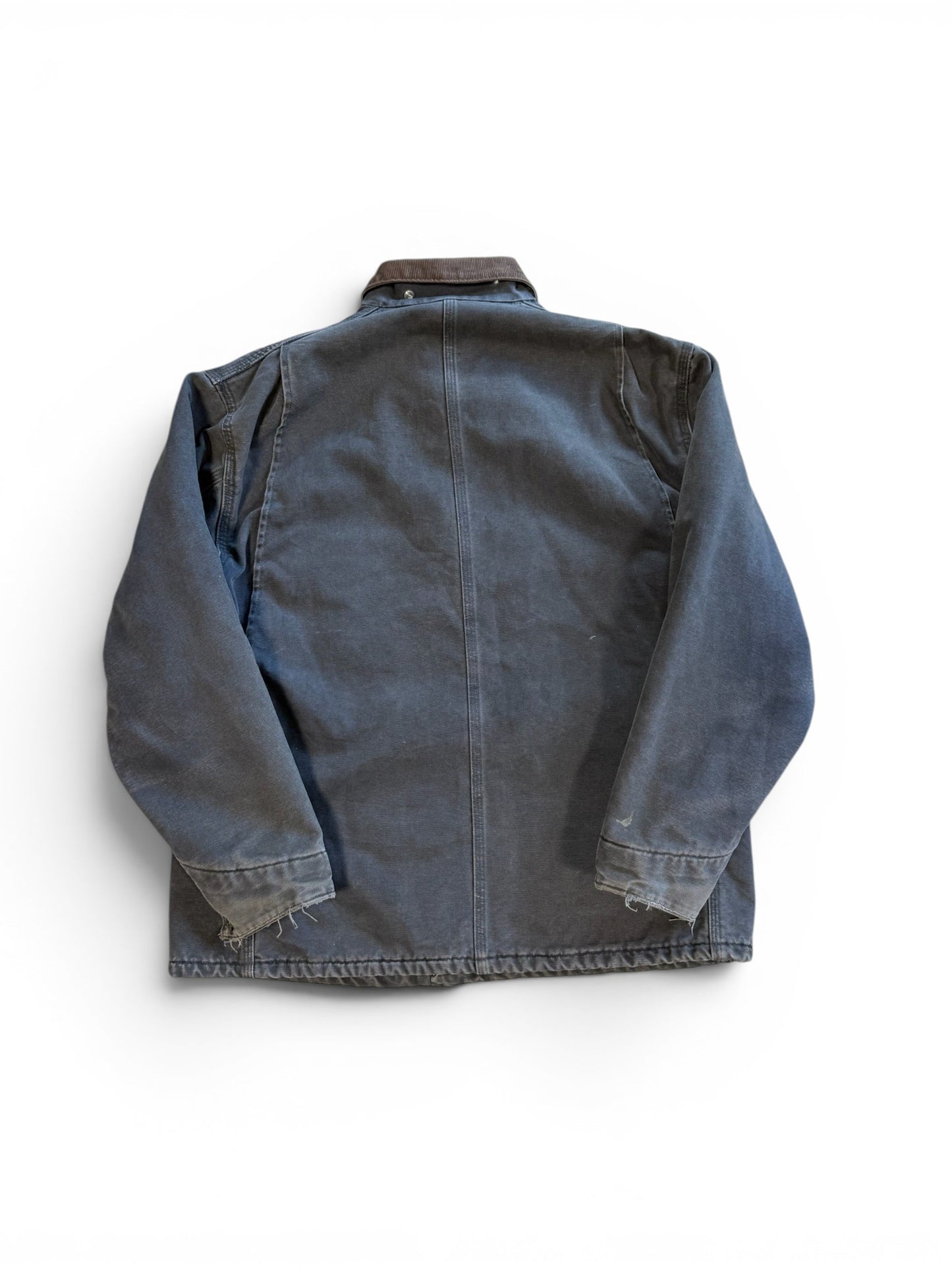 (L) Vintage Carhartt C02 Blanket Lined Chore Jacket Black