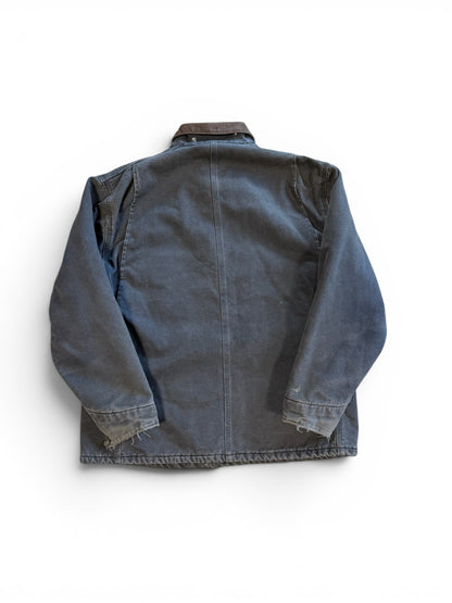 (L) Vintage Carhartt C02 Blanket Lined Chore Jacket Black