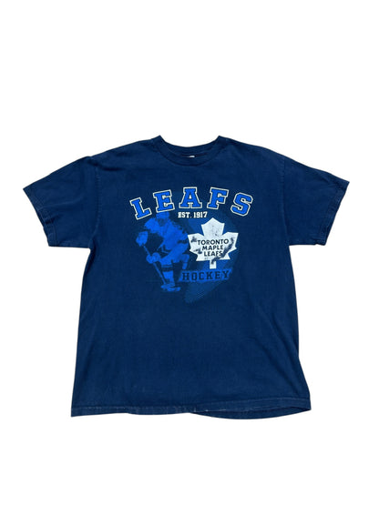 00s Toronto Maple Leafs Tee Navy Sz L