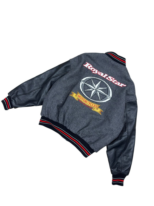 Vtg Royal Star Motorcycles Varsity Jacket Sz XL