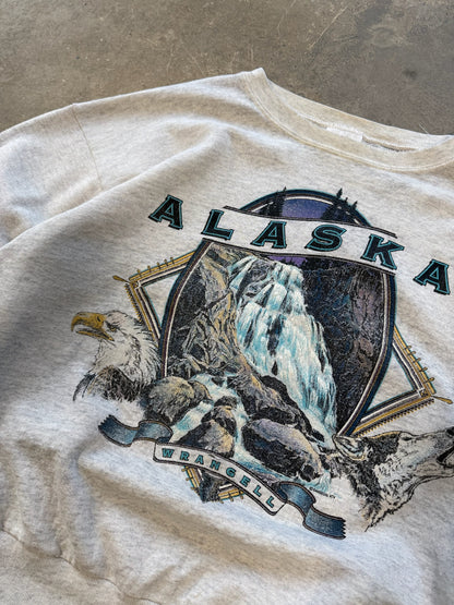 (L) 90s Alaska Wrangell Art Crewneck