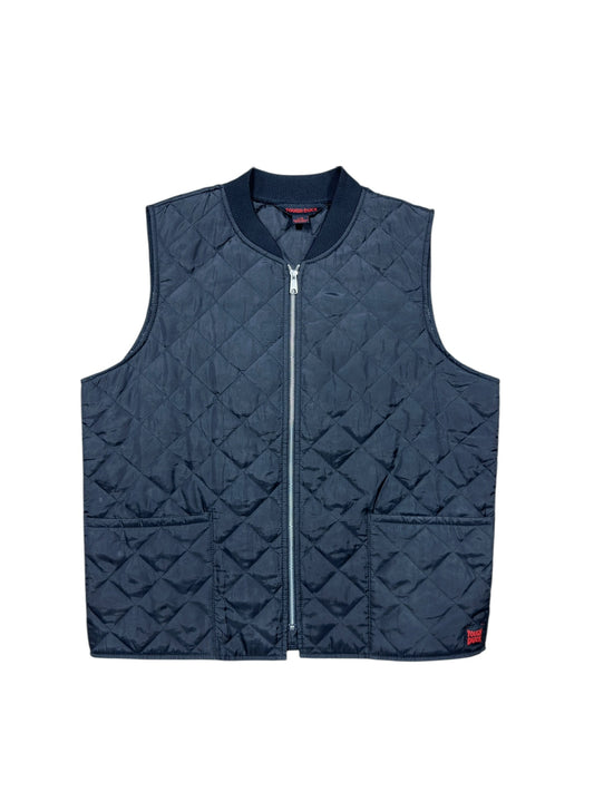 Vtg Tough Duck Vest Black Sz L