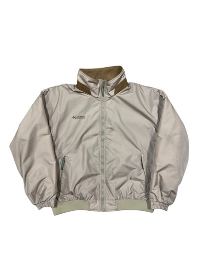 Vtg Columbia Zip-Up Jacket Beige Sz XXL