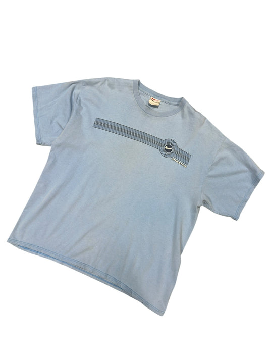 Y2k Nike Athletics Blue Tee Sz XL