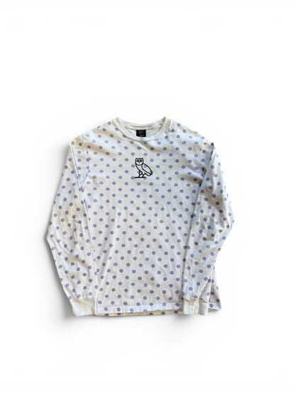 (S) OVO Polka Dot Long Sleeve Shirt