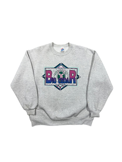 Vtg Big Cedar Lodge Grey Crewneck Sz XL