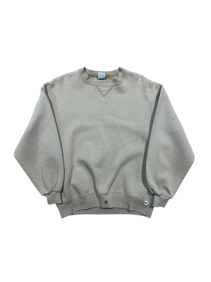 (L) 90s Russell Athletics Taupe Crewneck