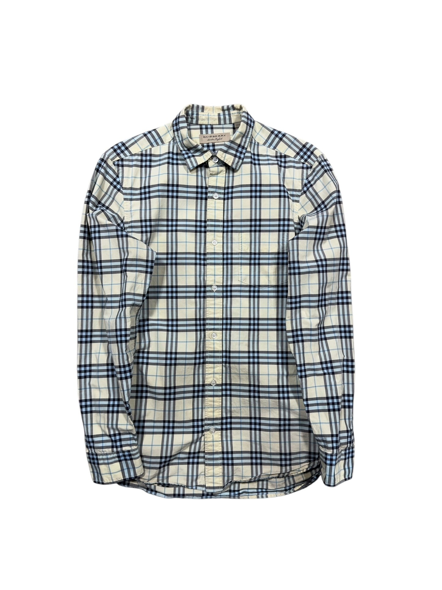Burberry Button-Up Plaid Shirt Sz S