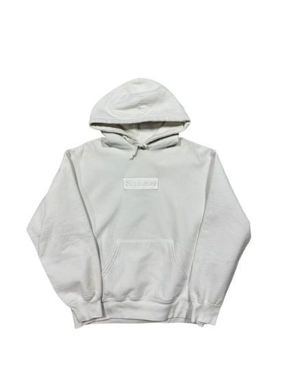 Supreme Box Logo Hoodie White FW23 Sz M