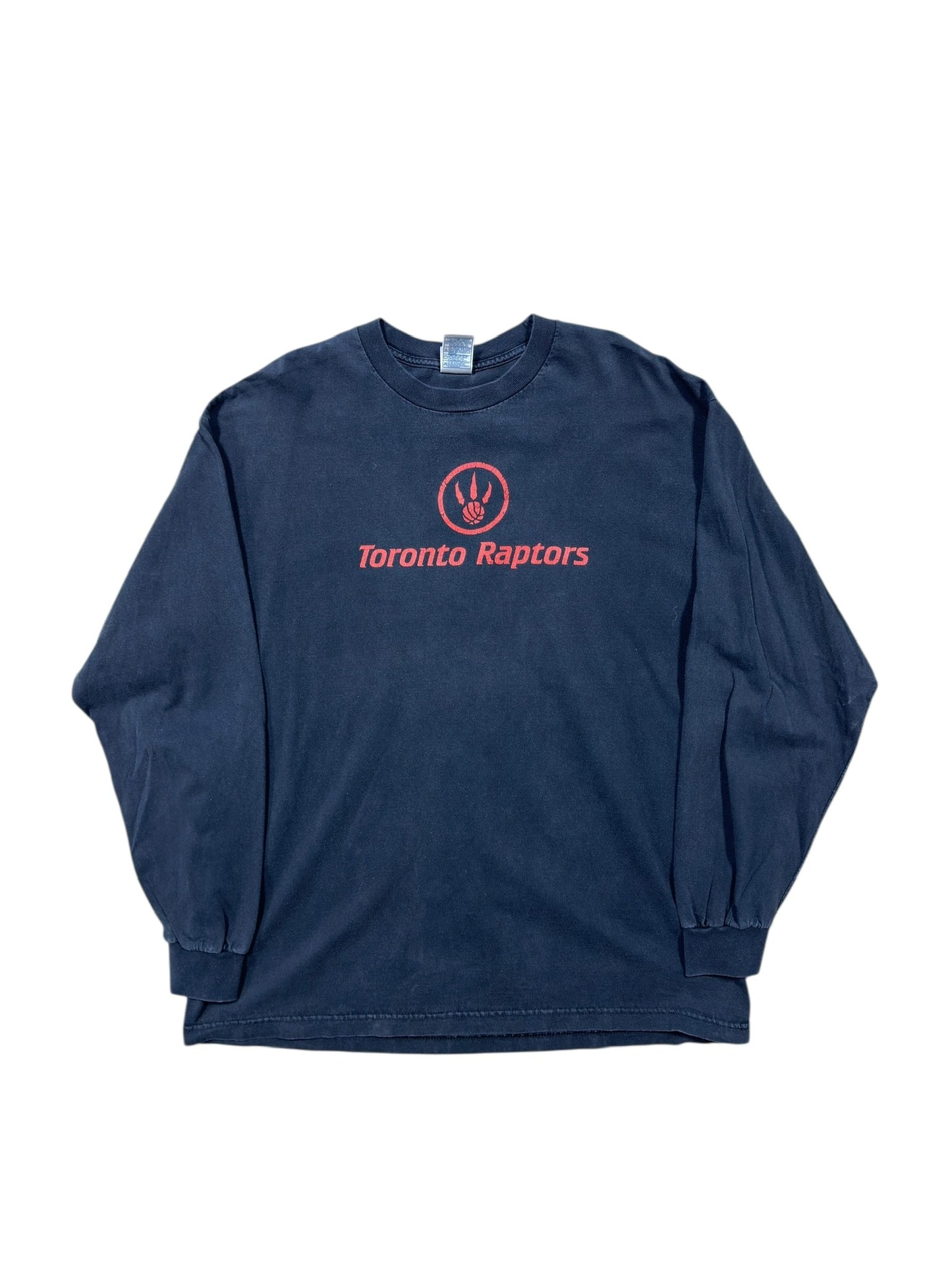 Vtg Toronto Raptors Black Long Sleeve Sz XL