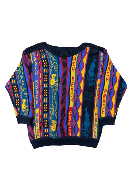 90s Chelean 3D Style Knit Sweater Sz L