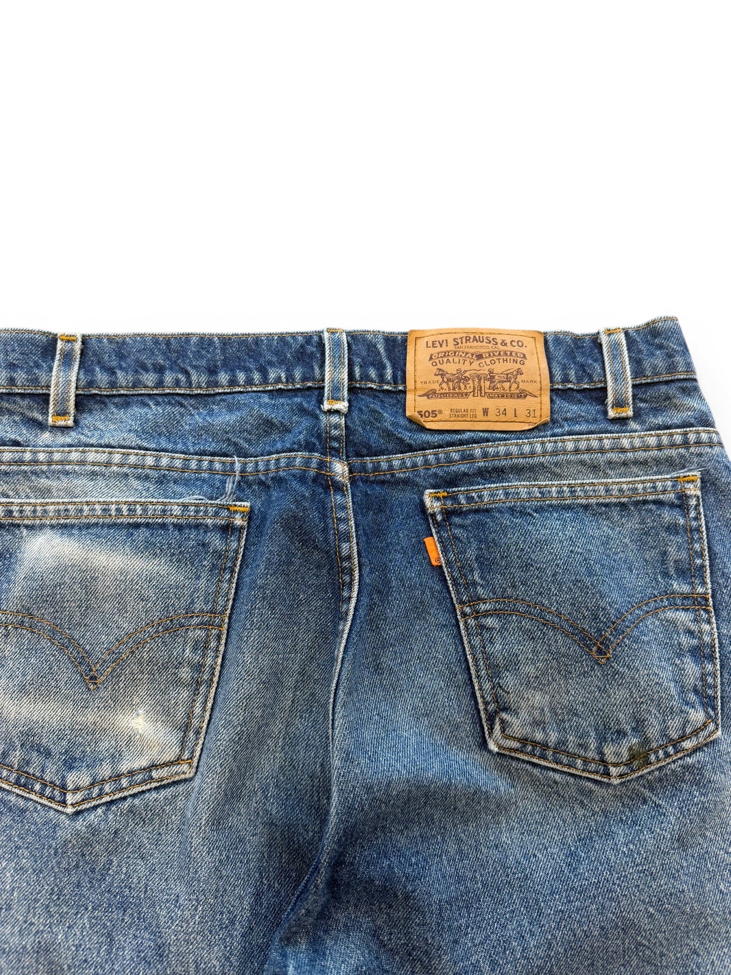 (34 Waist) Vintage 90s Levi's Orange Tab Jeans