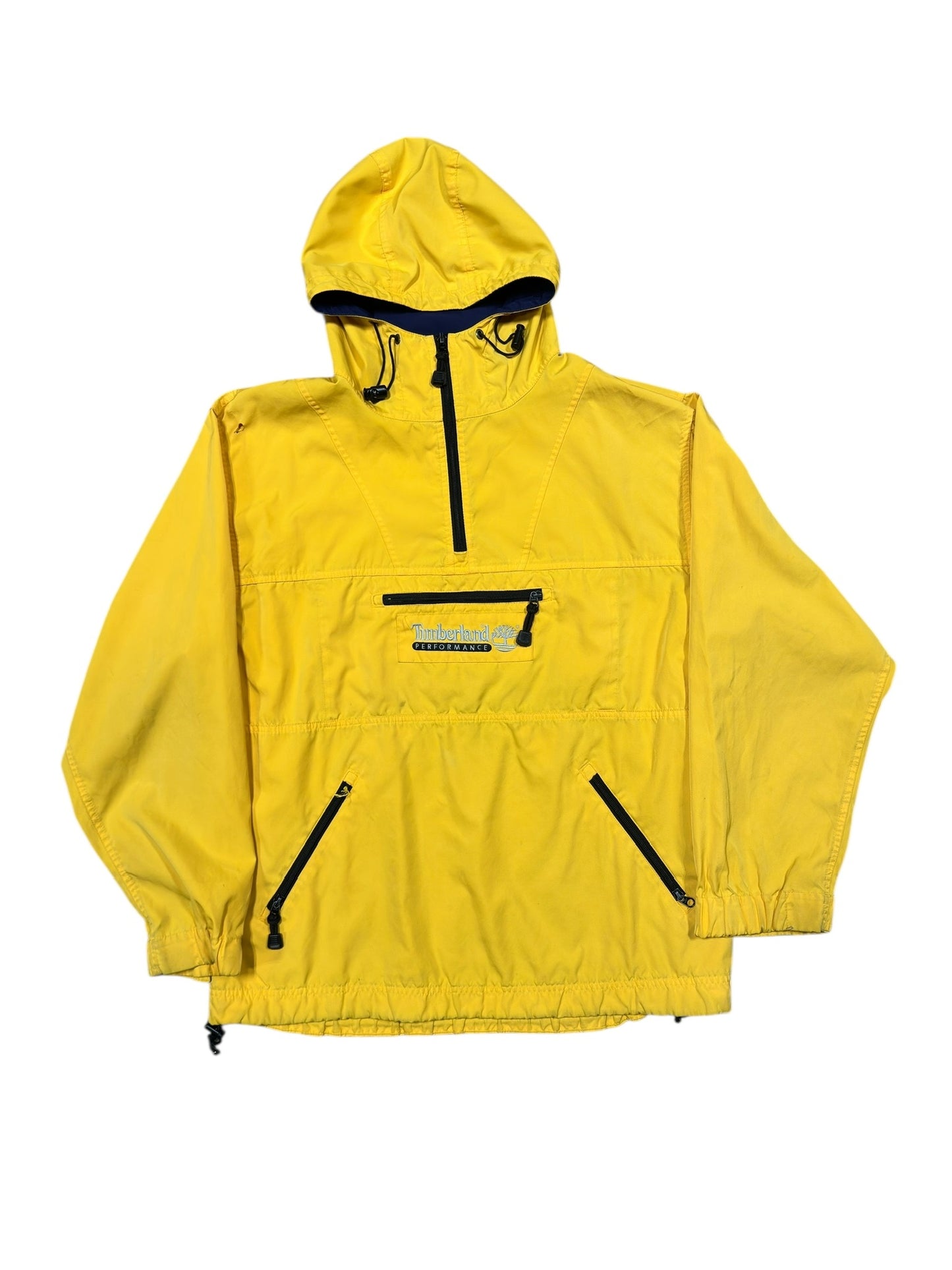 Vtg Timberland Performance Yellow Windbreaker Sz L