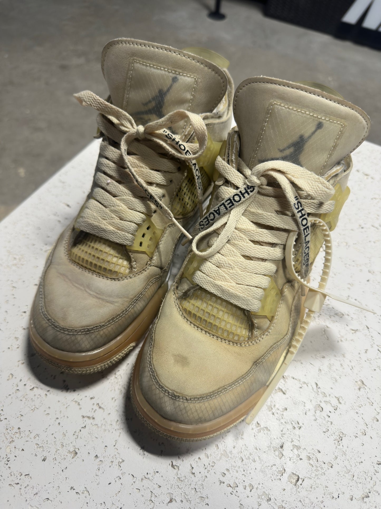 Jordan 4 Off White Sail Sz 8.5M/10W