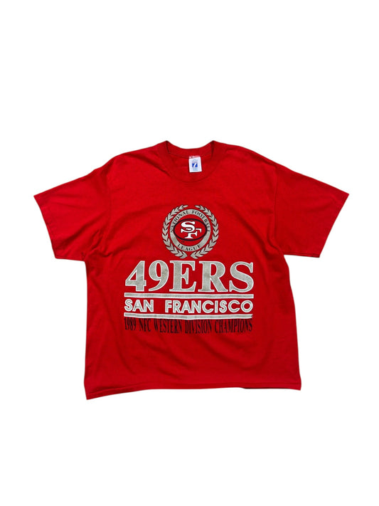 89" San Francisco 49ers Tee Red Sz XL