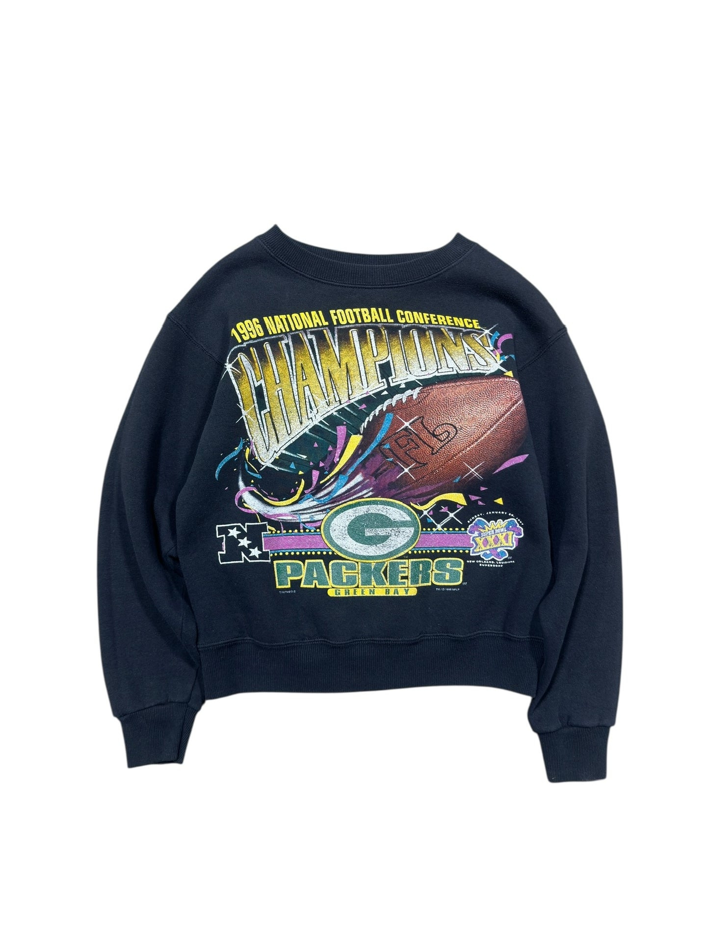 1996 Green Bay Packets Youth Crewneck Sz M