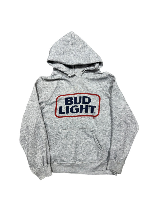 90s Bud Light Promo Hoodie Grey Sz L