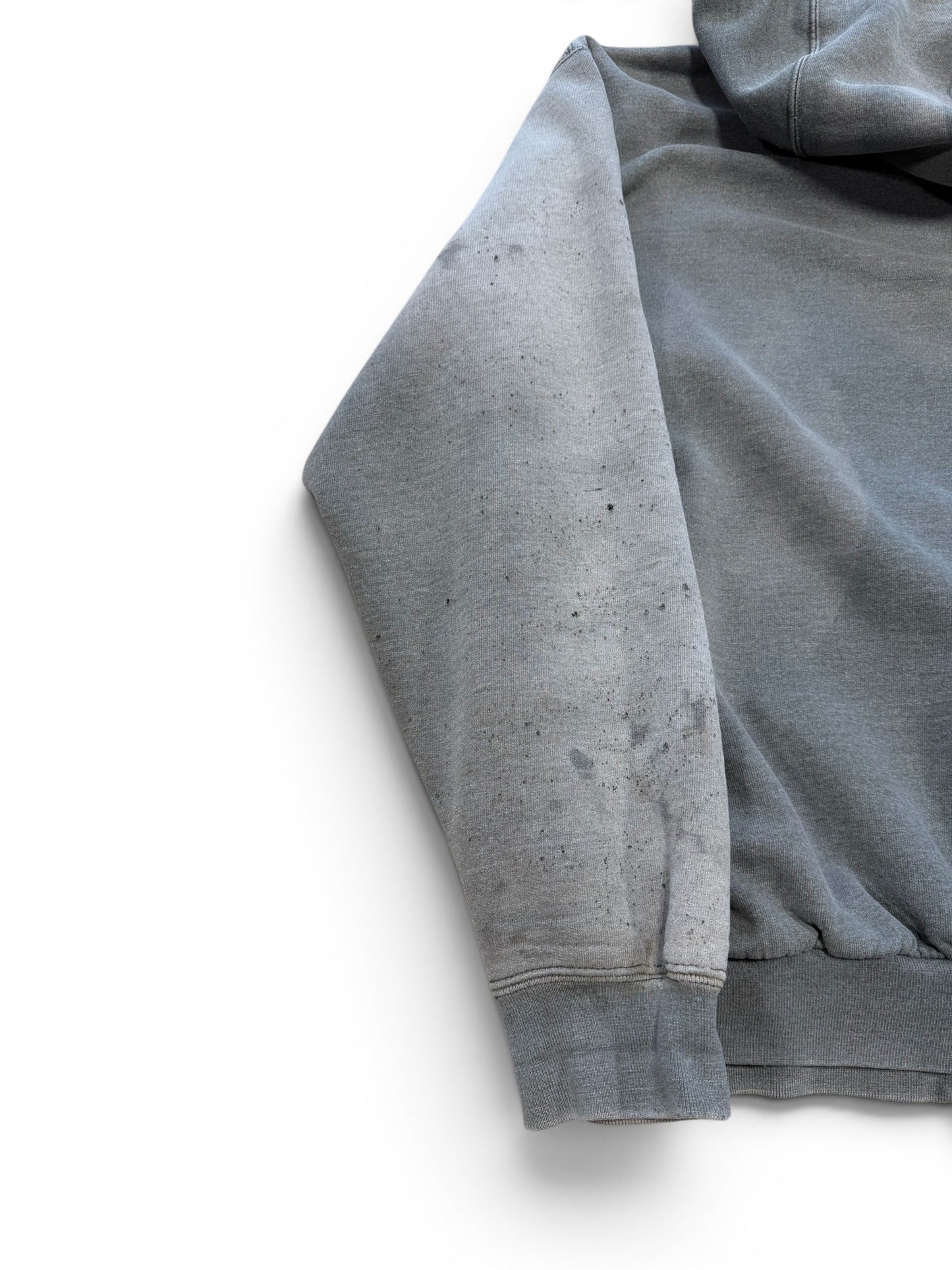 (L) Vintage 90s Carhartt Thrashed Grey Zip-Up Hoodie