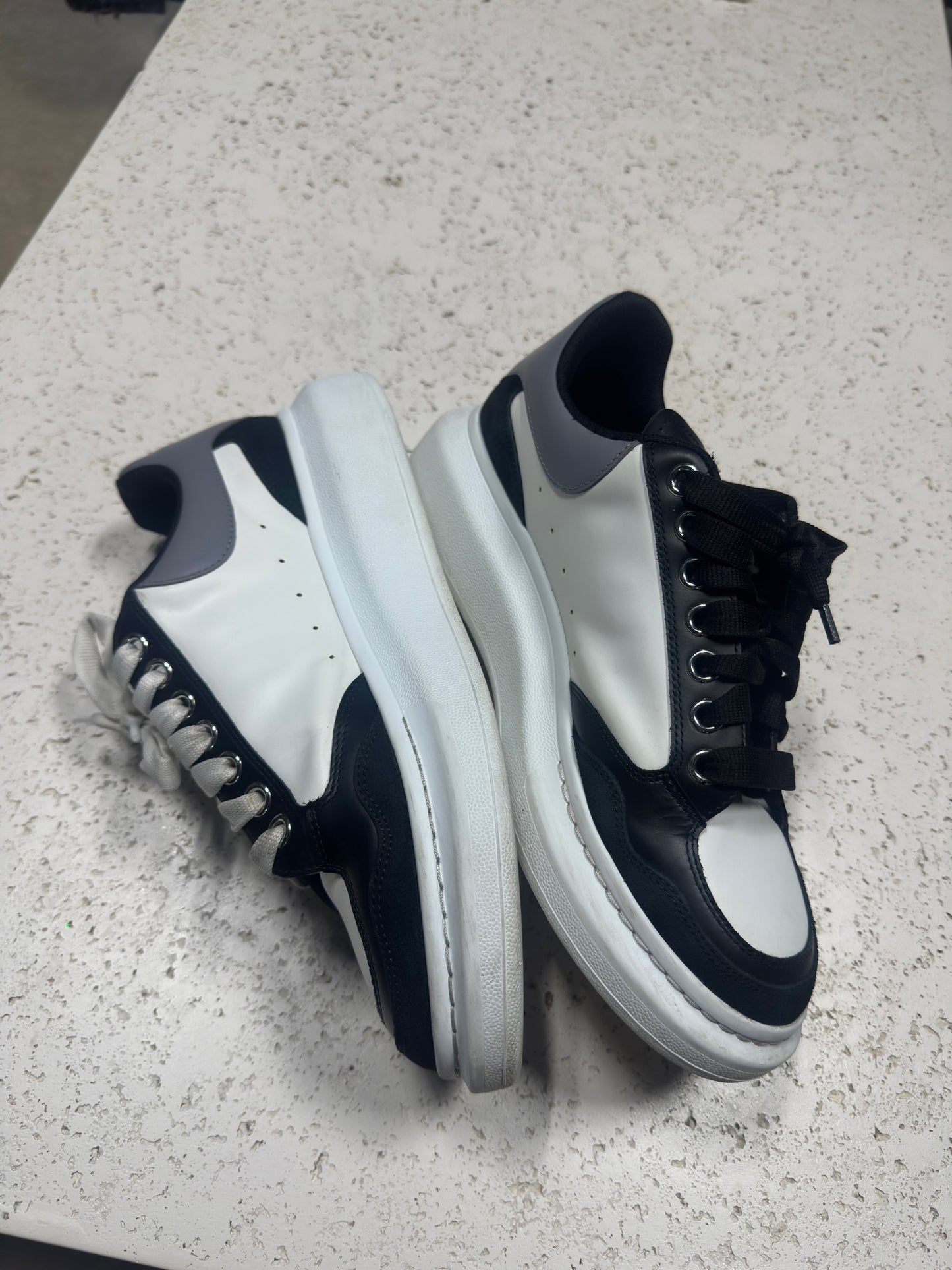 Alexander Mcqueen Oversized Sneaker Black/White Sz 10M