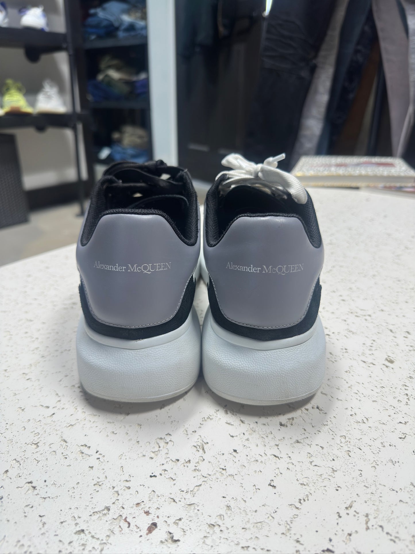 Alexander Mcqueen Oversized Sneaker Black/White Sz 10M