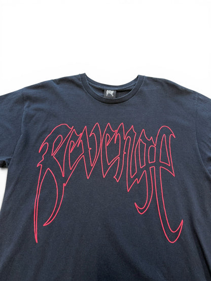 (XL) Revenge Script Tee Black