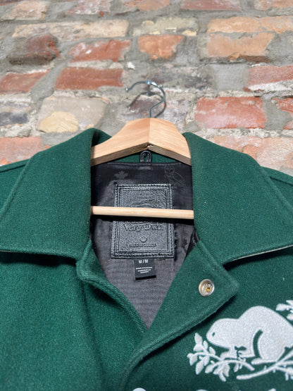 OVO x Roots Varsity Jacket Green Sz M
