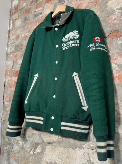 OVO x Roots Varsity Jacket Green Sz M