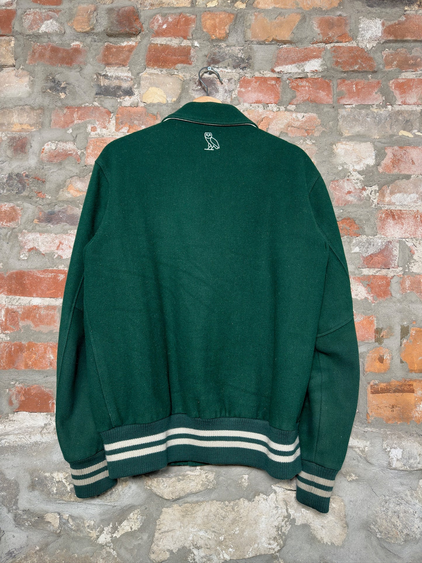 OVO x Roots Varsity Jacket Green Sz M