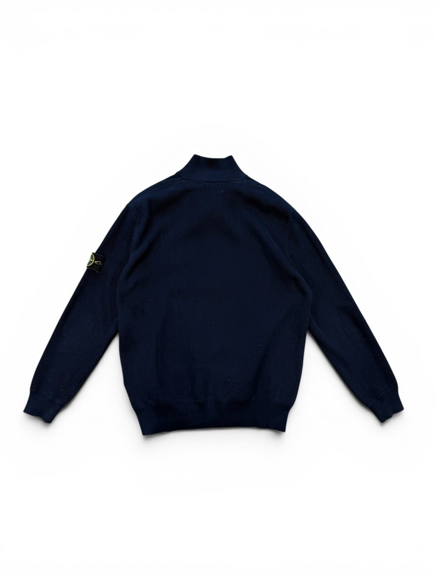 (XXL) Stone Island Ribbed Stand Collar Cardigan