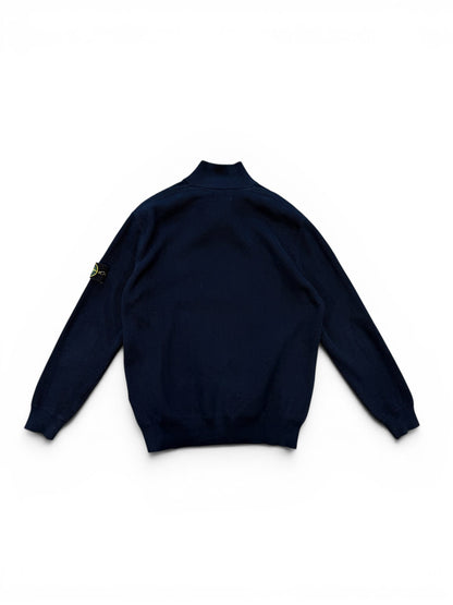 (XXL) Stone Island Ribbed Stand Collar Cardigan