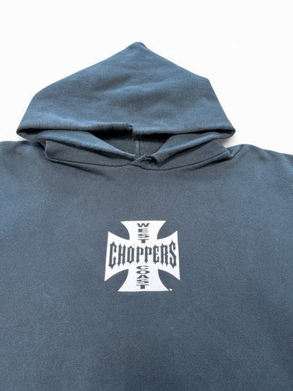 (L) Vintage Y2K West Coast Choppers Jesse James Hoodie