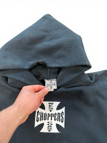 (L) Vintage Y2K West Coast Choppers Jesse James Hoodie