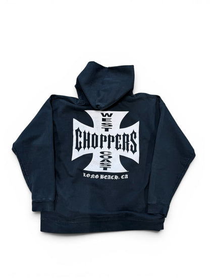 (L) Vintage Y2K West Coast Choppers Jesse James Hoodie
