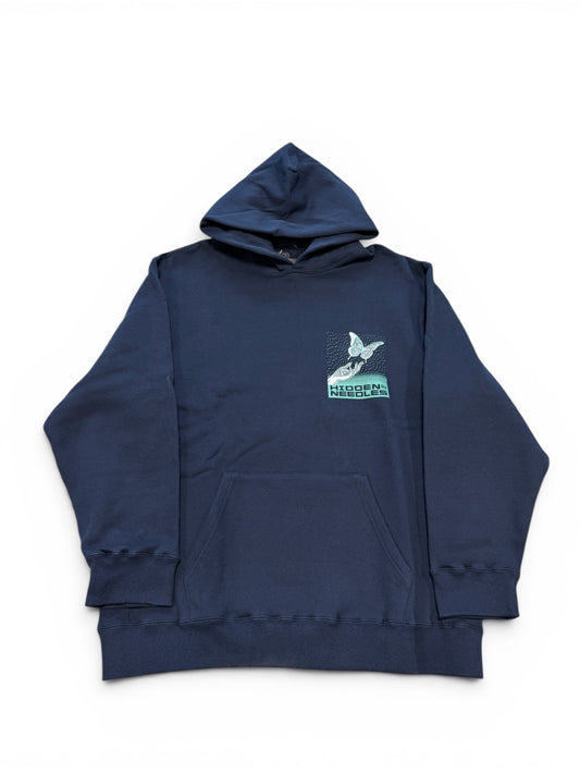 (L) Hidden NY x Needles Pixel Butterfly Hoodie FW24